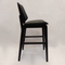 Lisbon Counter Barstool Black Frame, Black PU Seat