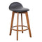 Calay Counter Barstool - Teak (BlackPU)