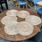 Set of 6 Jute Round Mats