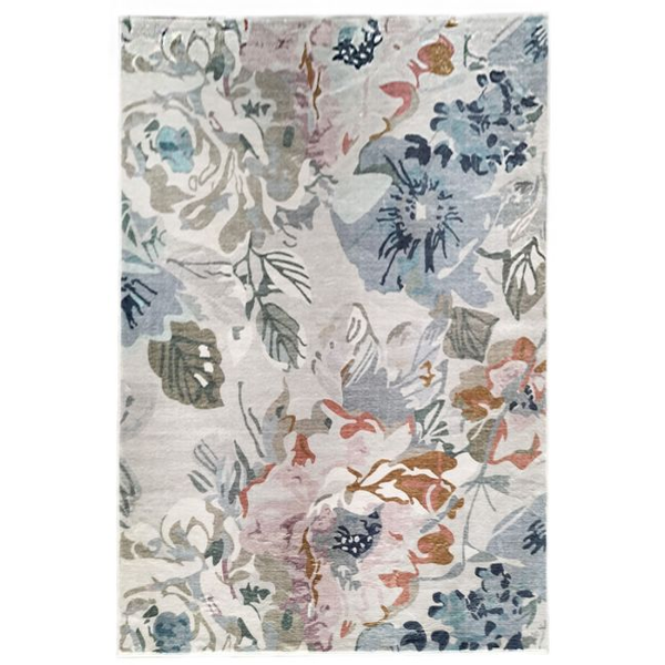 Kyul Floral Multicolour Machine Washable Rug