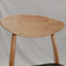 Moon Dining Chair - Natural / Black PU