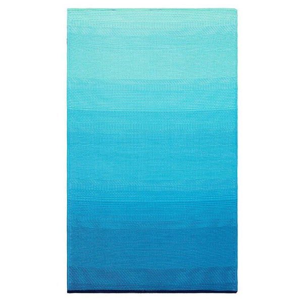 Big Sur Blue Recycled Plastic Outdoor Rug