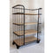 Drava Iron Wooden Low Shelf Trolley