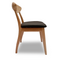 Moon Dining Chair - Natural / Black PU