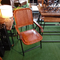 Semoy Folding Leather Accent Dining Chair