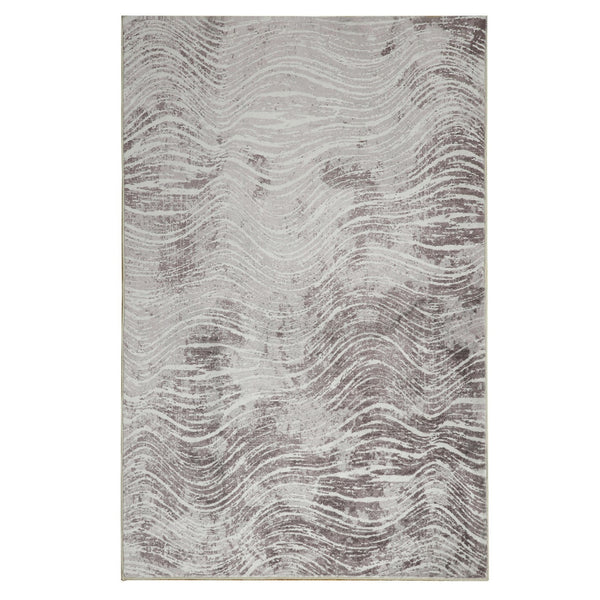 Shikhar Beige Modern Distressed Rug