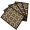 Set of 4 Squares Cotton and Straw Table Mats