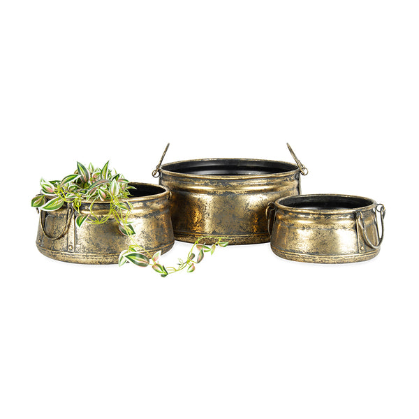 Ornamental Vintage Pots with Handles