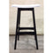 Gudena Counter Barstool - Black frame White PU seat