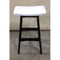 Gudena Counter Barstool - Black frame White PU seat