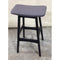 Gudena Counter Barstool - Black legs, Grey (truffle) Fabric