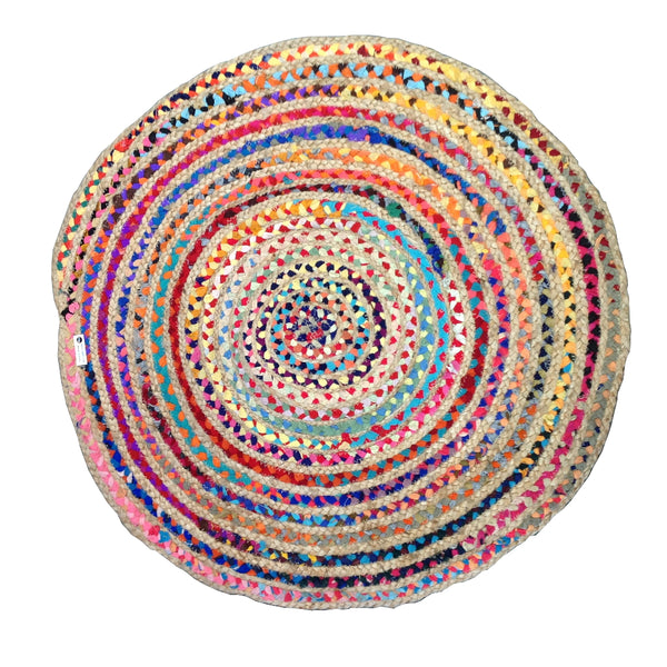 Jute & Chindi Round Rug