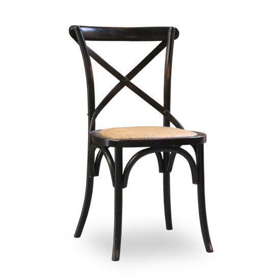  Crossback Oak Dining Chair (Black)