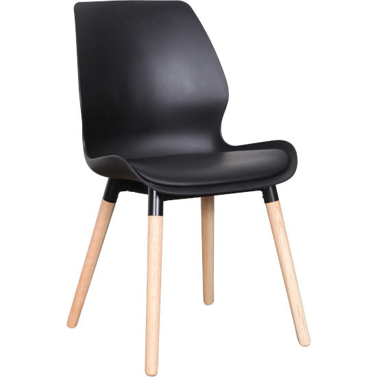 Euro Dining Chair (Black Natural)