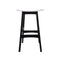Gudena Counter Barstool - Black frame White PU seat