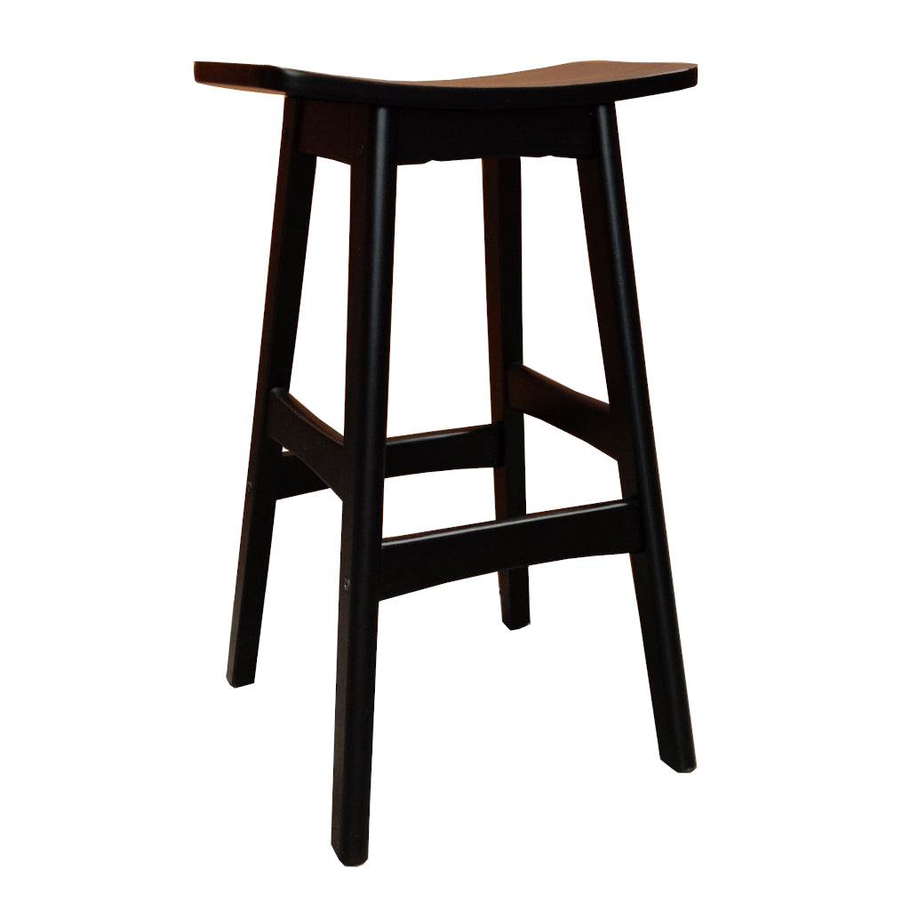 Gudena Counter Barstool - All Black timber