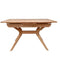 York Extension Rectangle Dining Table Natural 130 to 163cm