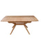 York Extension Rectangle Dining Table Natural 130 to 163cm