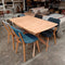 York Extension Rectangle Dining Table Natural 130 to 163cm