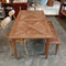Recycled Elm Parquetry Bench