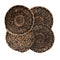 Jute Round Print Mat - Aztec