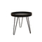 Lara Black Round Lamp Table
