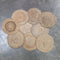 Set of 6 Jute Round Mats