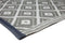 Kimberley Grey And White Diamond Recycled Plastic Outdoor Rug