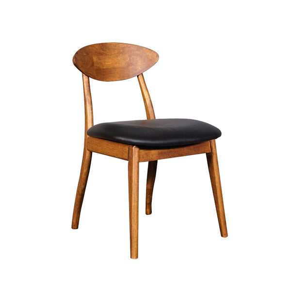 Moon Dining Chair - Teak/Black