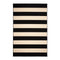 Nyoma Black Striped Outdoor Rug