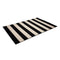 Nyoma Black Striped Outdoor Rug