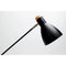Scandi Stork Black metal and natural wood Table Lamp