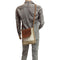 Passport Canvas Leather Flap Sling Bag