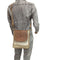 Passport Canvas Leather Flap Sling Bag