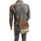 Passport Canvas Leather Flap Sling Bag