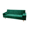 Sofia Sofa Bed Click Clack in Green Velvet