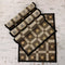 Set of 4 Squares Cotton and Straw Table Mats