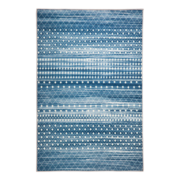 Subarashi Blue Designer Area Rug