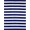 Brittany Blue and White Stripes Recycled Plastic Outdoor Rug