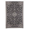 Murano Black and Cream Traditional Recycled Plastic Reversible Outdoor Rug