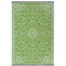 Murano Lime and Cream Traditional Recycled Plastic Reversible Outdoor Rug