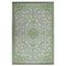 Murano Lime and Cream Traditional Recycled Plastic Reversible Outdoor Rug