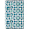 Seville Blue Multicoloured Modern Recycled Plastic Reversible Outdoor Rug