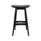 Gudena Counter Barstool - Black legs, Grey (truffle) Fabric