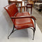 Barber Leather & Iron Sofa