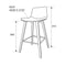 Levy Counter Bar Stool (Brown)
