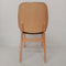 Lisbon Dining Chair Natural Frame, Black PU
