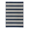 Mariona Blue Striped Polypropylene Outdoor Rug