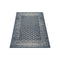Pearl Blue Floral Distressed Polypropylene Outdoor Rug