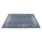 Pearl Blue Floral Distressed Polypropylene Outdoor Rug